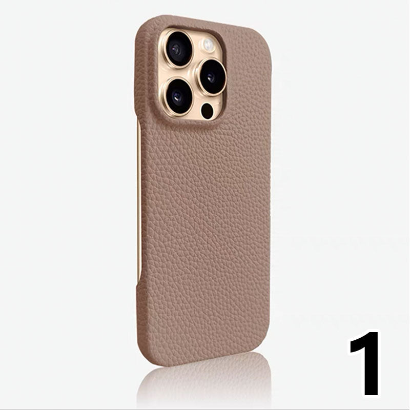 Lychee pattern mobile phone case + original phone feel + four corners anti-fall