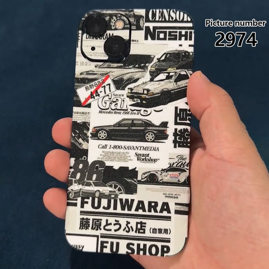 Sports car phone skin sticker 7