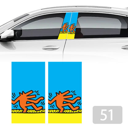 Car B-pillar sticker 2